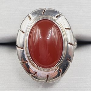 Silver Carnelian Ring